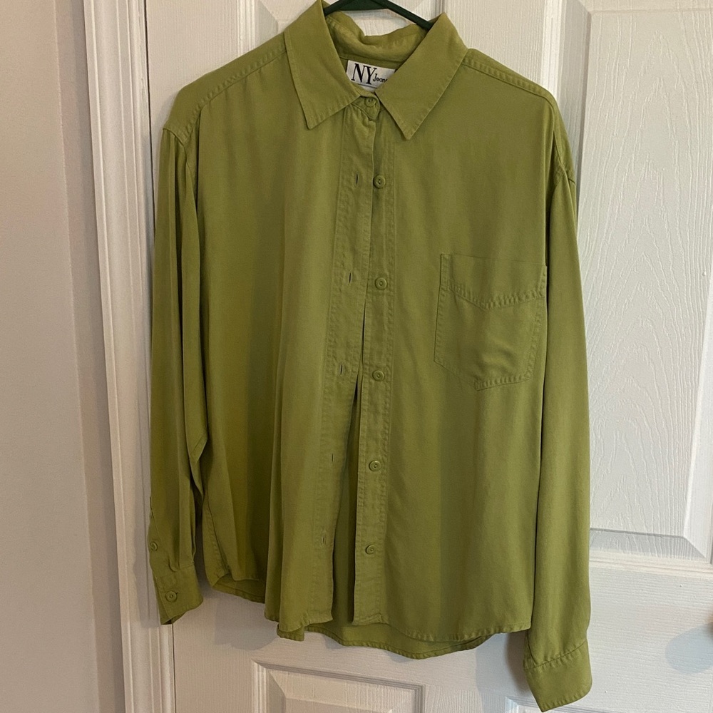 Nautica Men's Casual Olive Button Down Shirt